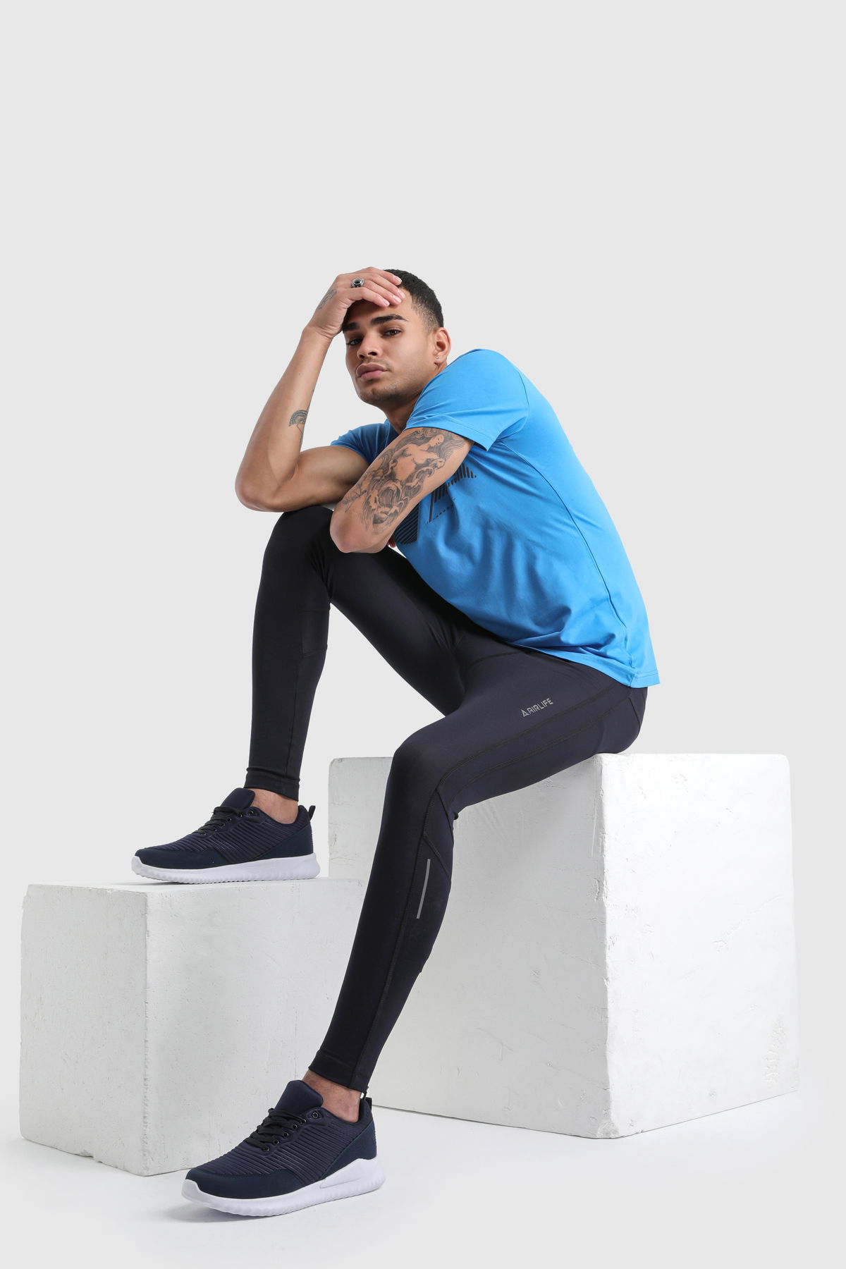 22012 - Navy - Men's Sport Leggings